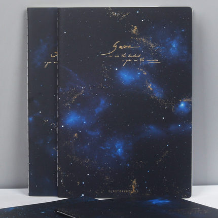 初品车线笔记本子文具B5大号浪漫星空软面横线日记事手账银河之外