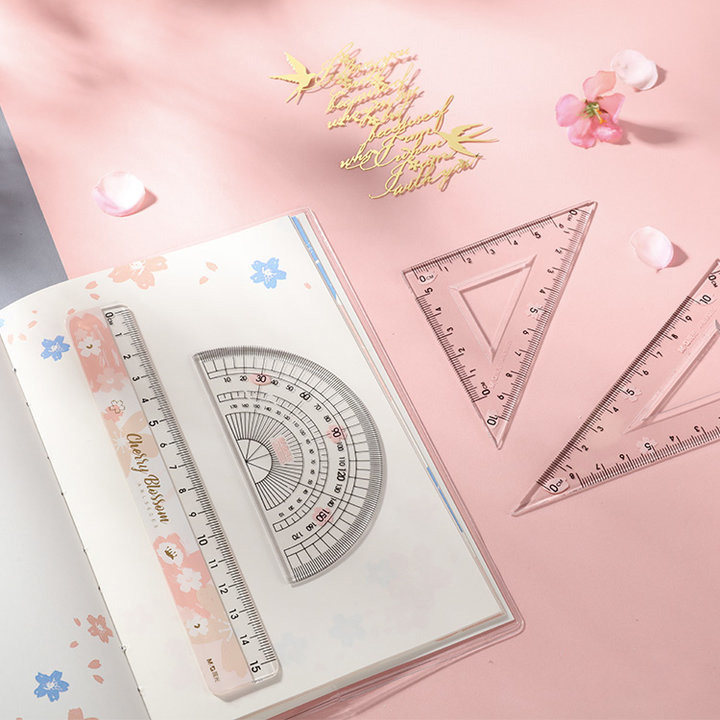 晨光樱花限定亚克力套尺学生文具套装量角器男女可爱创意透明直尺在类目 电子词典/电纸书/文化用品, 绘图测量用品, 各类尺/三角板中 - 来自Buy2taobao.com提供专业的淘宝代购服务