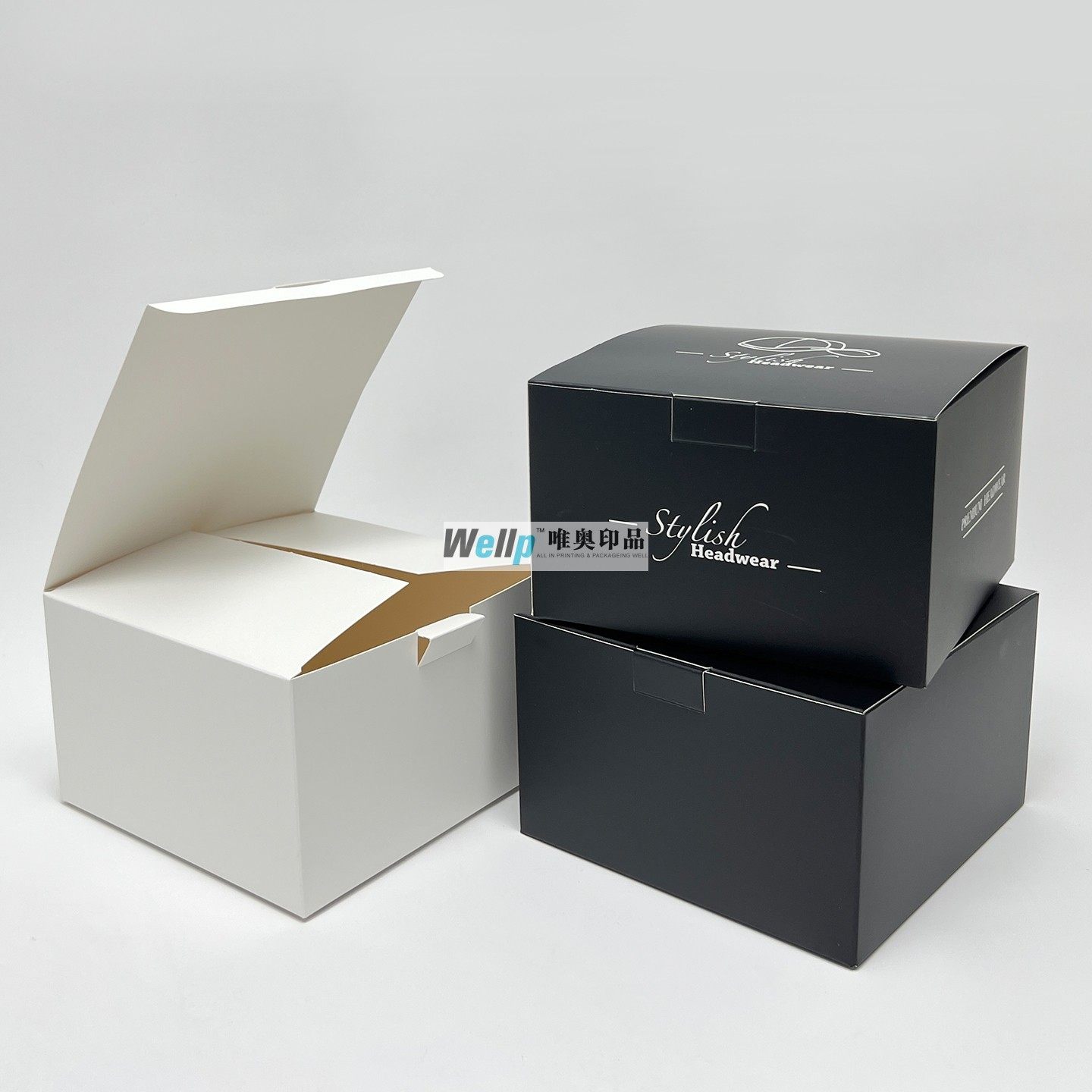 现货哑光鸭舌棒球帽加厚折叠卡纸盒假发礼物饰品玩具包装定制LOGO,包装,纸盒,淘宝优惠券,粉丝福利购,淘宝优惠卷