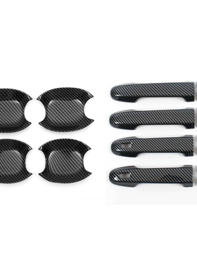 15-21款丰田Voxy Noah R80改装外拉手黑武士车门把手贴装饰配件贴