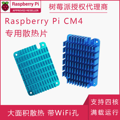 树莓派Computer Module CM4 散热片 Cooler带WiFi孔 支持四核满载