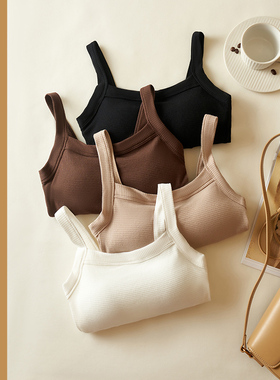 春夏外贸韩版新款  经典百搭舒适 “华夫格”纯棉吊带背心YP-117