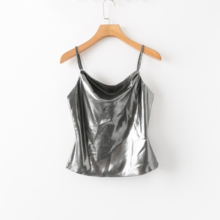 时尚 气质 活泼休闲减龄 夏季 套头背心吊带衫 新款 无袖 外贸韩版