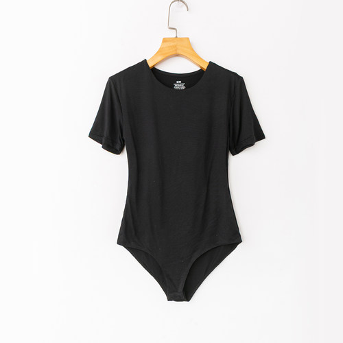 百搭简约圆领短袖连体裤