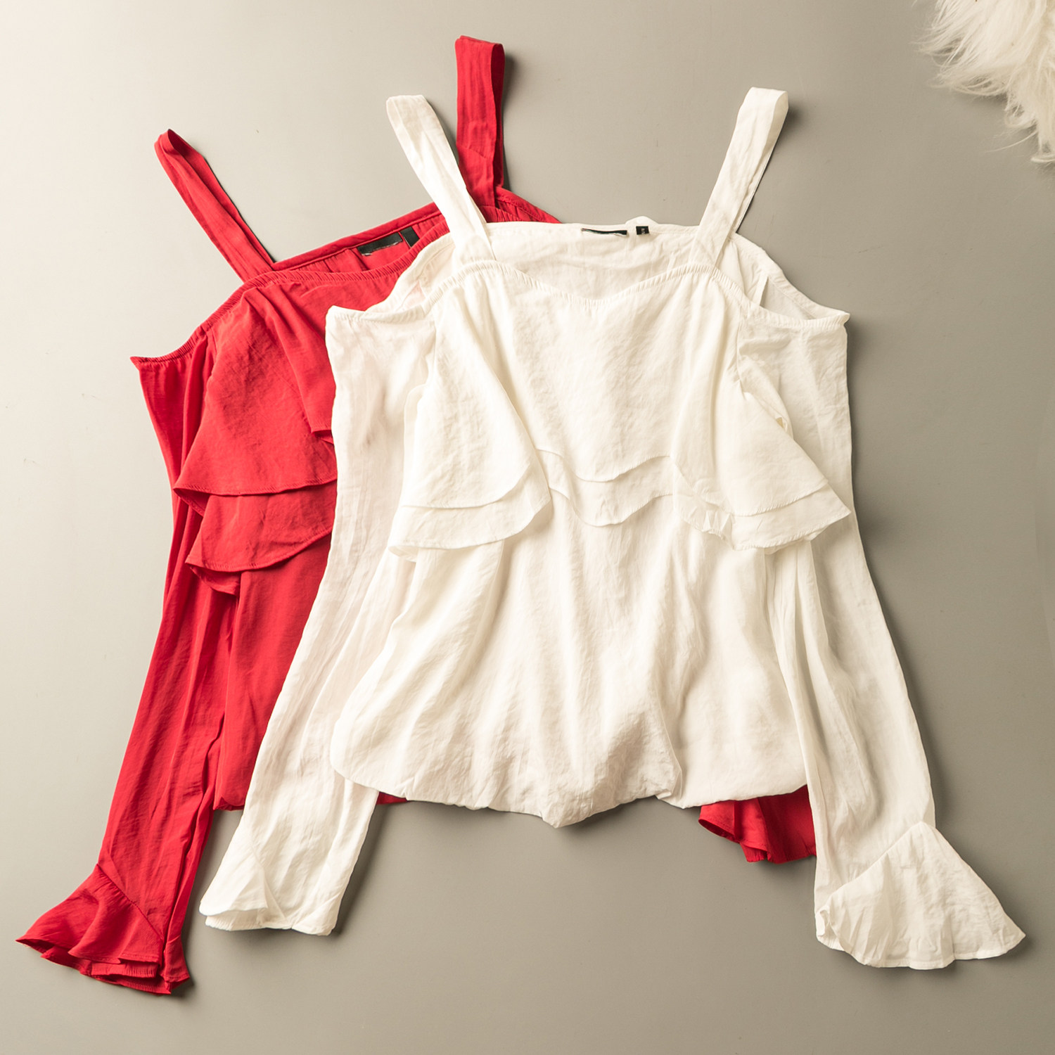 夏季外贸韩版新款 休闲气质 百搭减龄  短款吊带一字领七分袖上衣,女装/女士精品,衬衫,淘宝优惠券,粉丝福利购,淘宝优惠卷