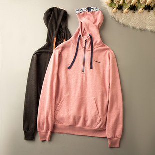 春秋外贸韩版新款 百搭简约 青春靓丽 连帽长袖套头卫衣