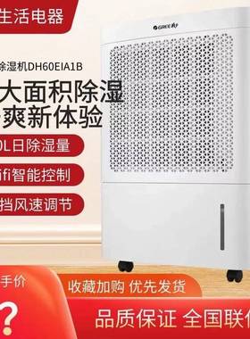 格力除湿机家用抽湿机 WIFI控制办公工业地下室除湿器DH60EIA1B