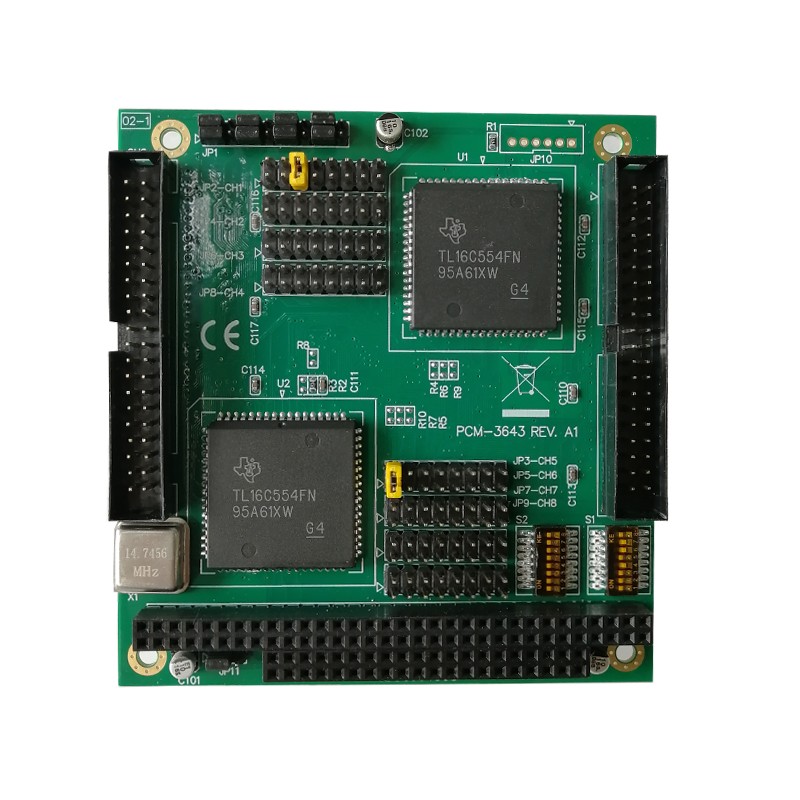 PCM-3643 REV .A1 RS-232串口卡扩展卡 通信模块 兼容研华