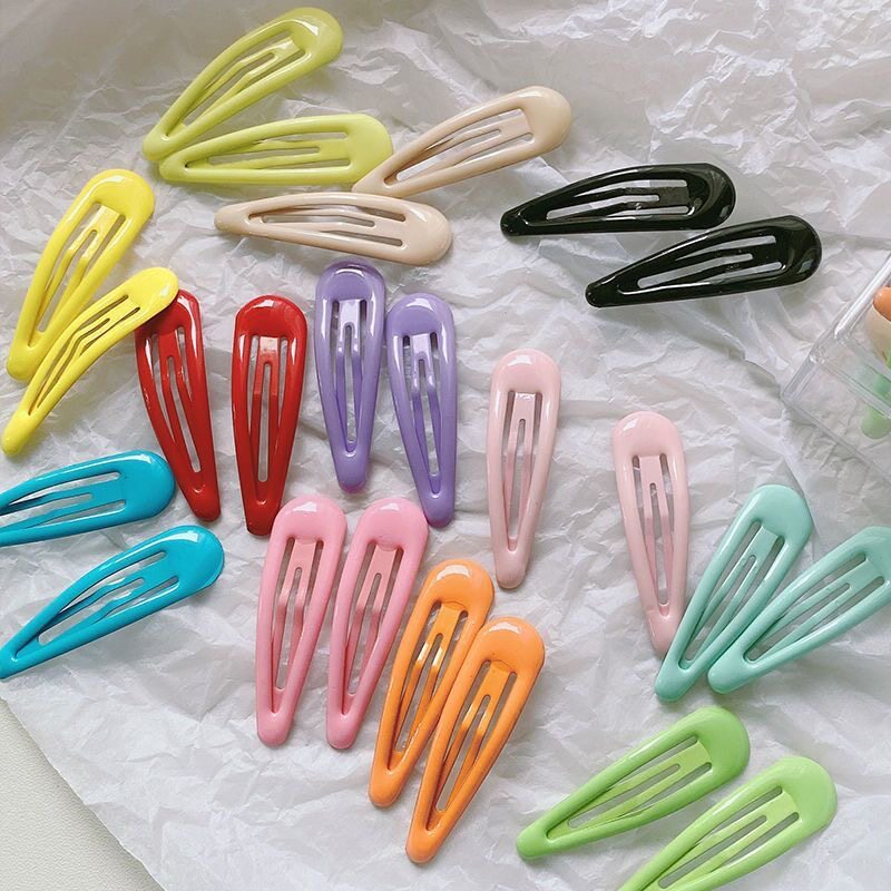 糖果色小号发夹马卡龙彩色BB夹发饰