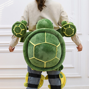 小乌龟滑雪护具滑旱冰轮滑护臀护膝滑板防摔屁股垫成人儿童毛绒