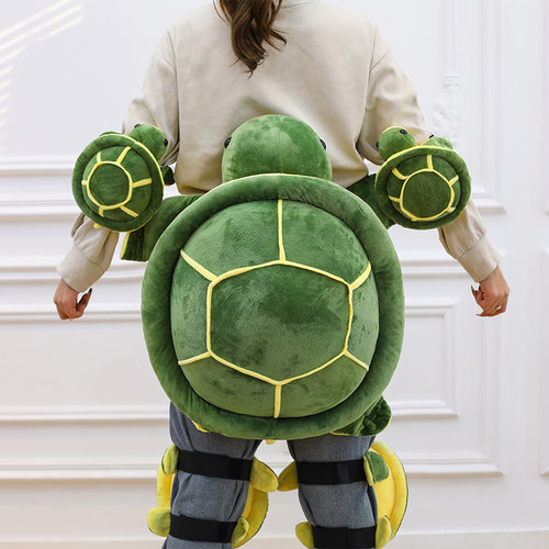 小乌龟滑雪护具滑旱冰轮滑护臀护膝滑板防摔屁股垫成人儿童毛绒