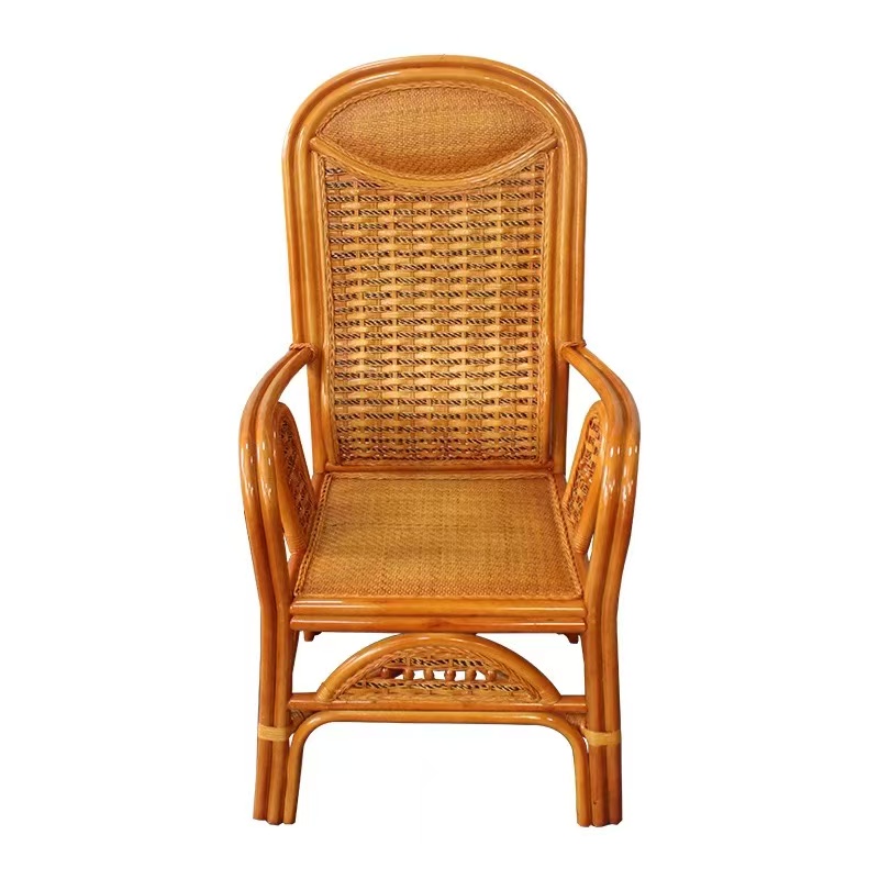 高靠背藤椅阳台桌椅三件套