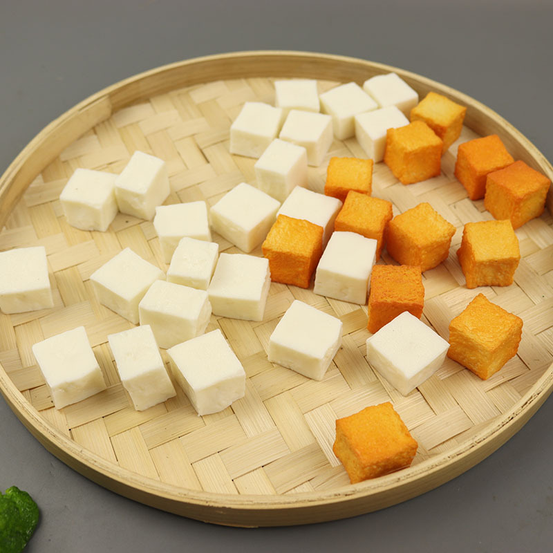 仿真鱼豆腐模型白豆腐块仿真食品模型豆腐干鱼豆腐静物拍摄道具