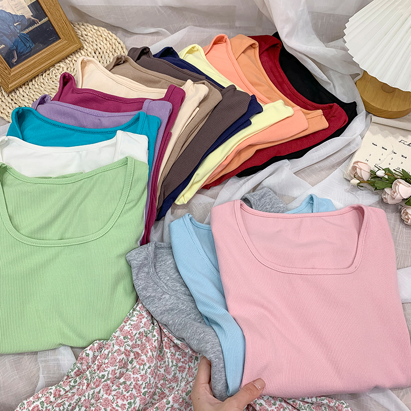 薄款女美式辣妹内搭纯欲上衣洋气