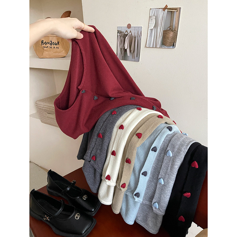复古撞色爱心纽扣羊绒毛针织开衫女秋韩系下摆抽绳百搭外套上衣,女装/女士精品,毛针织衫,淘宝优惠券,粉丝福利购,淘宝优惠卷