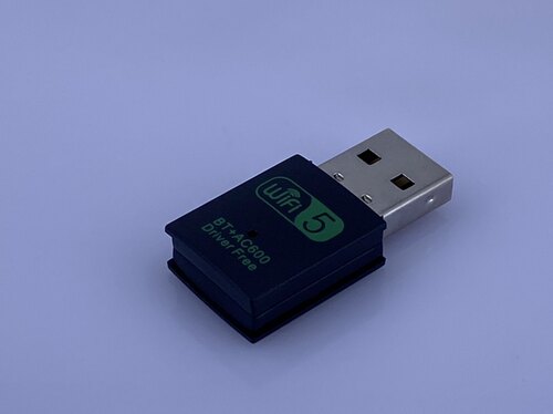 免驱动 600m双频USB无线网卡 2.4G/5.8G台式机/笔记本wifi接收器