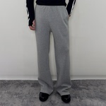 Roast lucky 华夫格肌理刺绣抽绳卫裤纯棉男健身直筒休闲百搭长裤