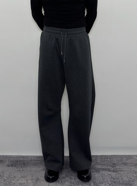 Roast lucky春秋A字型弯刀香蕉裤 运动健身时尚直筒宽松休闲长裤