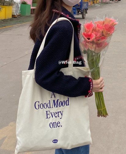 韩版包字母帆布包简约