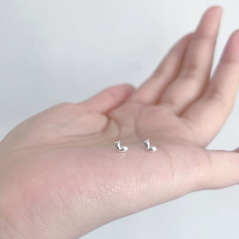 小爱心通体999足银迷你耳钉女 日常简约养耳洞洗睡免摘纯银耳骨钉,饰品/流行首饰/时尚饰品新,耳钉,淘宝优惠券,粉丝福利购,淘宝优惠卷