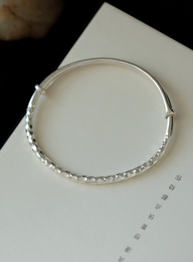 多可瓷集文艺女足银9999手镯