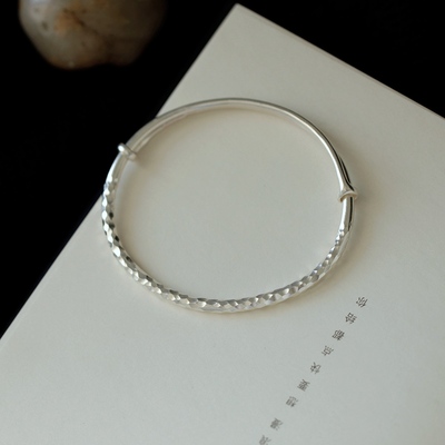 多可瓷集文艺女足银9999手镯