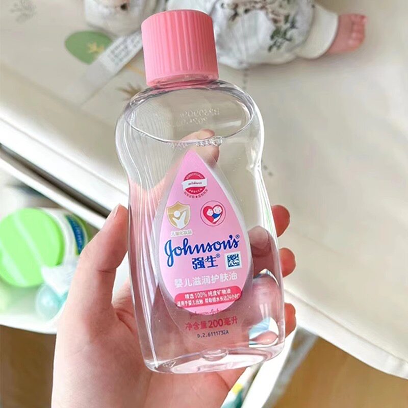 强生婴儿润肤油新生宝宝专用身体按摩油bb油儿童护肤油抚触油正品