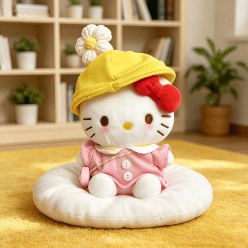 正版hellokitty三丽鸥毛绒公仔包挂件可爱kt钥匙扣娃娃凯蒂猫玩具