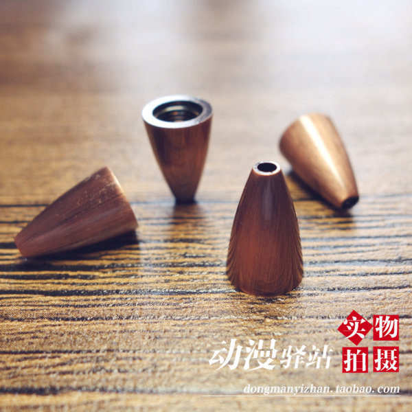 复古风格弹痕版AF嘴 古铜拉丝工艺可变色 转笔专用笔材料