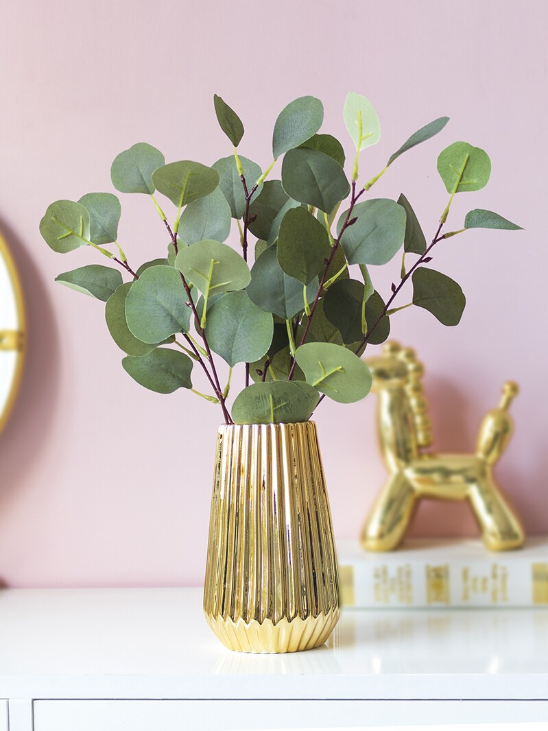 ins Nordic simulation Eucalyptus leaves Eucalyptus leaves money leaf ornaments Fake flower arrangement decoration living room decoration