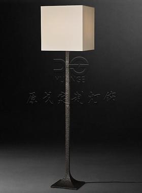 中山工厂直销现代简约手工纹理金属餐客厅落地灯卧室床头书房复古