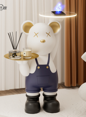 工厂大号落地暴力熊公仔摆件客厅网红家居装饰品电视柜沙发旁玄关