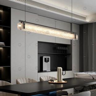 中山工厂直销长条设计师款推荐吊灯岛台吧台一字新款酒店接待处灯