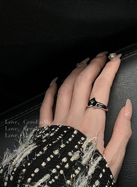 CeroEnMi黄铜镀金甜酷女戒指戒环