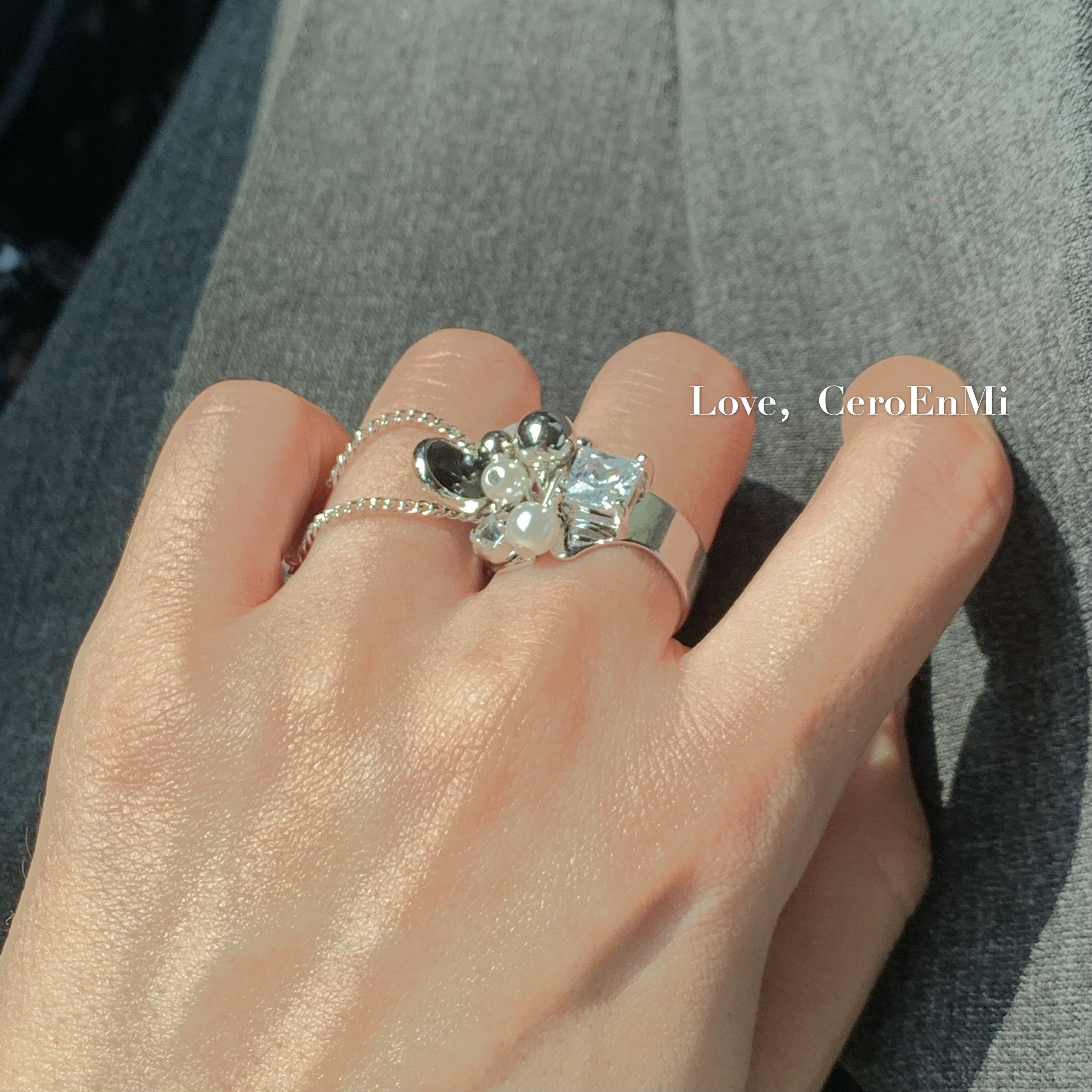 ceroenmi华丽风邂逅流苏镀金珍珠