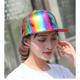 男女酷炫彩色街舞帽子七彩嘻哈棒球帽 Basketball Hat Rainbow