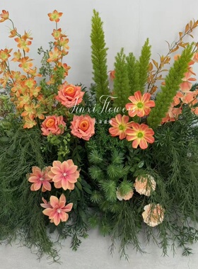 仿真绿植狐尾天门冬花艺造景