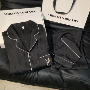 睡衣2026新款 高级感男款 轻奢睡衣女家居服 冰丝长袖 情侣睡衣春秋季