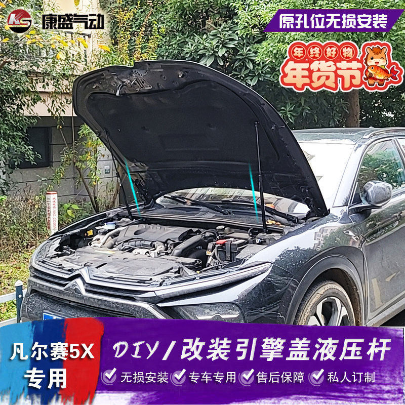 适用于雪铁龙凡尔赛C5X改装引擎盖液压杆 前机盖自动气撑杆配件,汽车零部件/养护/美容/维保,其他,淘宝优惠券,粉丝福利购,淘宝优惠卷