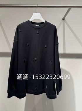 47折D家2025春款专柜正品黑色卫衣2J1J114-2399