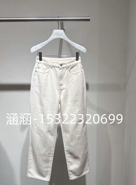 46折D家2025夏款专柜正品白色牛仔裤2J3R604-1199