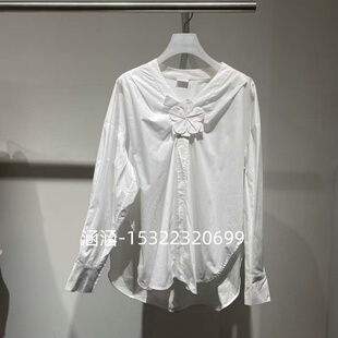 47折D家2025春款 白色衬衫 2J1C432 1299 专柜正品