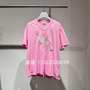 粉红T恤1J1B310 2190 专柜正品 47折D家2025春款