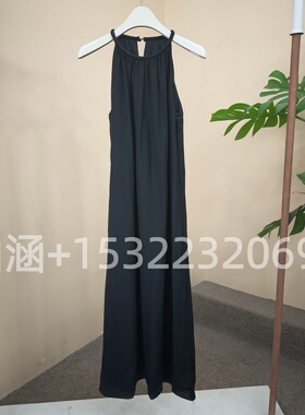 35折RB家如家2025夏正品本白黑色无袖连衣裙6A23L64296-659
