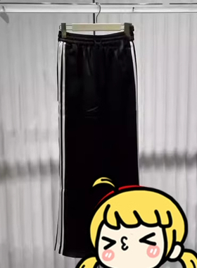 WJWG专柜正品2024秋新款黑色长裤休闲裤2LA3061050-699