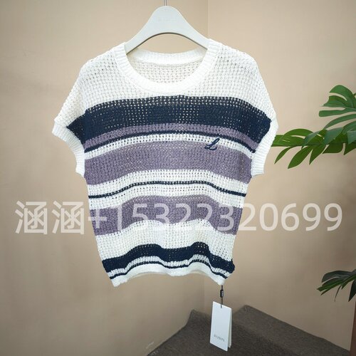 35折RB家2025夏正品短袖针织上衣6A22M69437-459