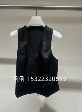 47折D家2025春款专柜正品黑色马甲2J1L101-2999