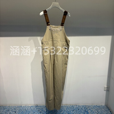 芮家RUIFAN-2025夏专柜正品卡其背带裤RL31310216-1390