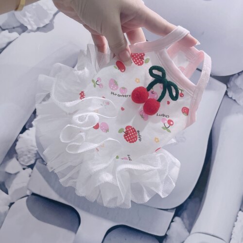 宠物纯棉吊带连衣裙小体狗狗马尔济斯 蓬蓬裙夏款约克夏空调衣服