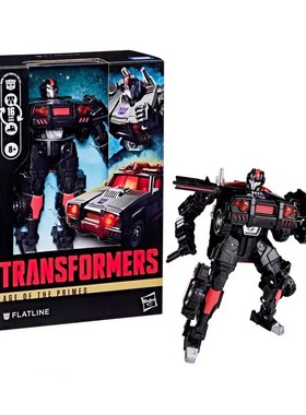 变形金刚 孩之宝 天尊世代 航行家级 V级 平直线 黑色红色警报